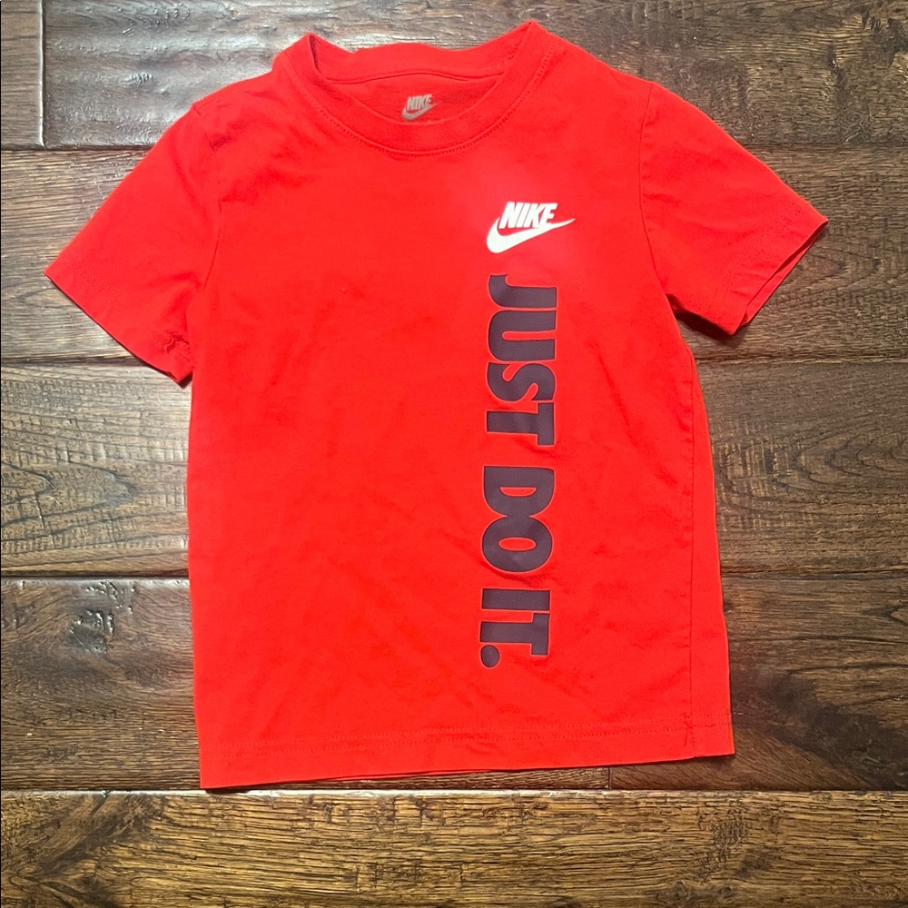 Nike Kids Red 'Just Do It' T-Shirt